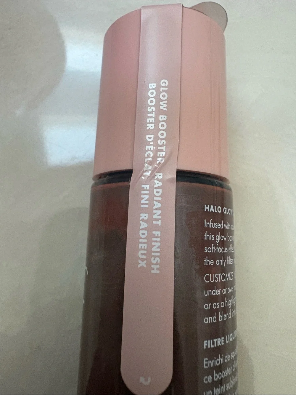 e.l.f. Halo Glow Liquid Filter — Peach Cap, Warm Brown Shade